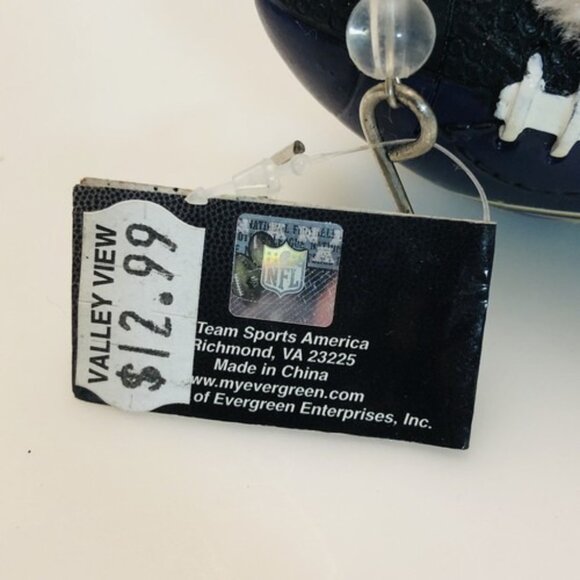 NFL Baltimore Ravens Team Ball Christmas Ornament Santa Hat Football Vintage - Picture 5 of 9